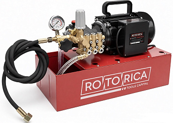 Электрический опрессовочный насос (опрессовщик) ROTORICA E-TEST50T, 10 л/мин