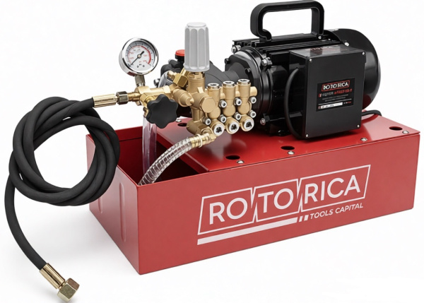 Электрический опрессовочный насос (опрессовщик) ROTORICA E-TEST50T, 10 л/мин